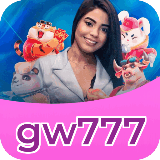 Interface do aplicativo gw777 mostrando jogos disponíveis no iOS e Android
